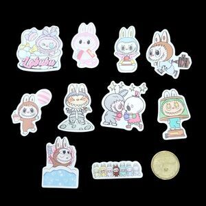3/$20 Brand New 10pcs Labubu Waterproof Stickers #2